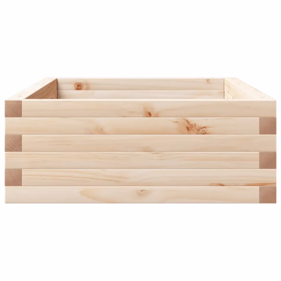 Töötlemata männipuidust aia taimekast avatud põhjaga, 110 x 60 x 23 cm – 6