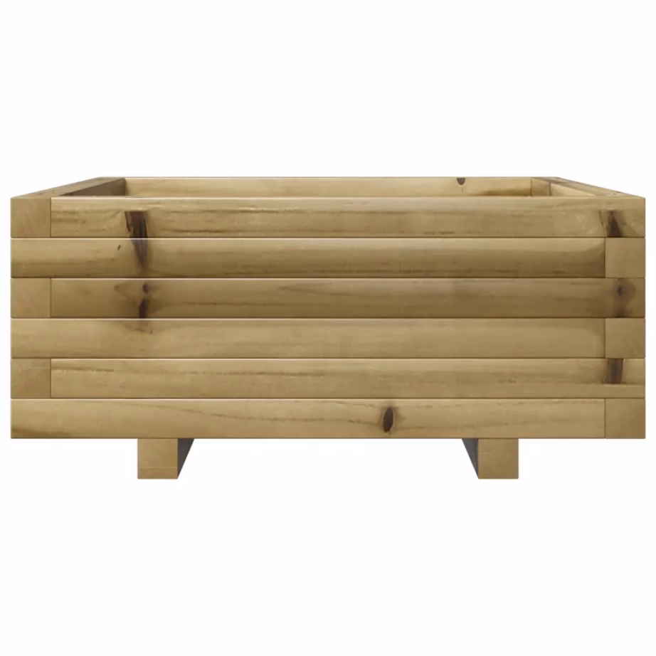 Puidust aia taimekast, pruun, survetöötlusega immutatud männipuit, 60 x 60 x 26,5 cm – 5