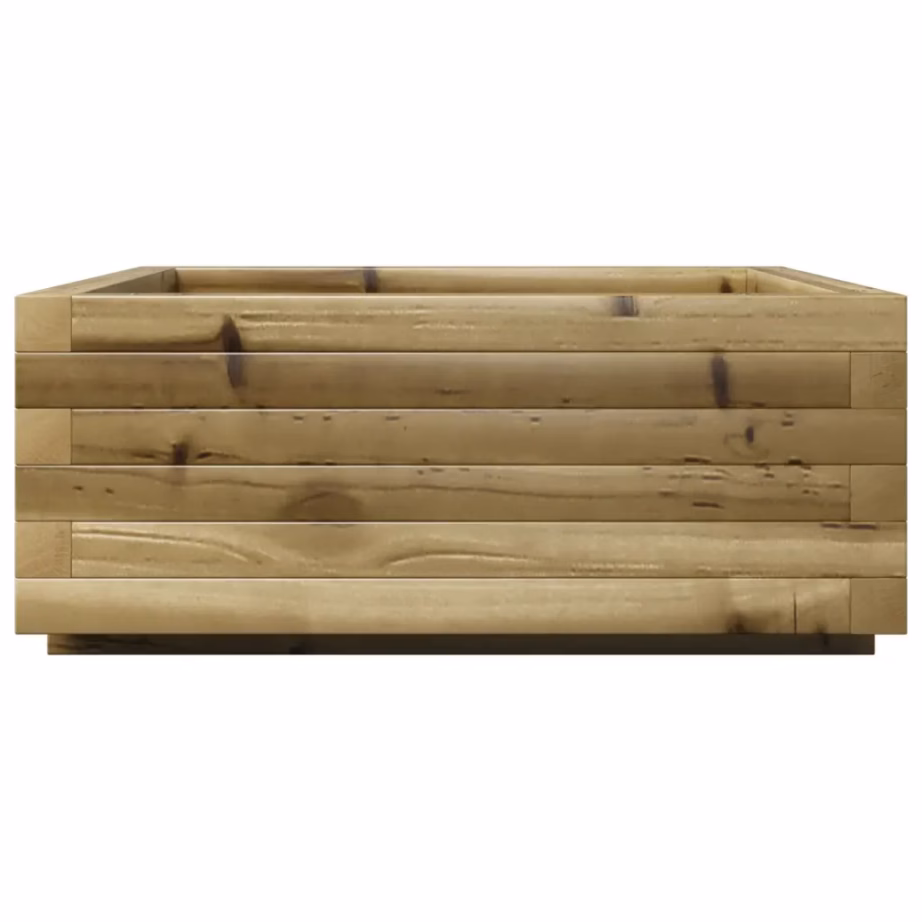 Puidust aia taimekast, pruun, survetöötlusega immutatud männipuit, 60 x 60 x 26,5 cm – 6