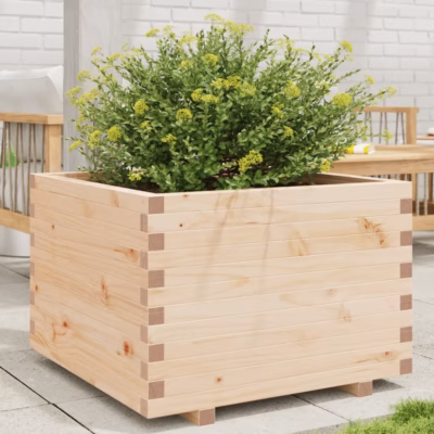 Aia taimekast töötlemata männipuidust, 70 x 70 x 49,5 cm