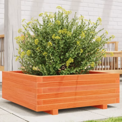 Aia taimekast männipuidust, vahapruun, 70 x 70 x 26,5 cm