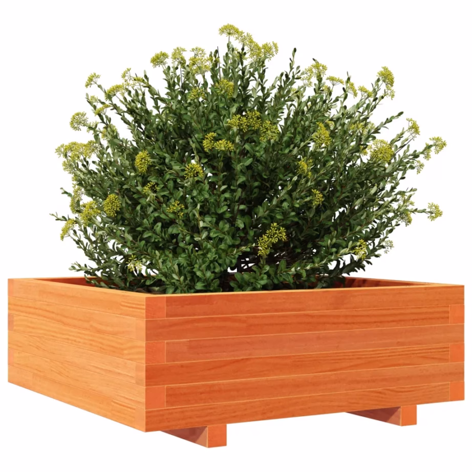 Aia taimekast männipuidust, vahapruun, 70 x 70 x 26,5 cm – 4