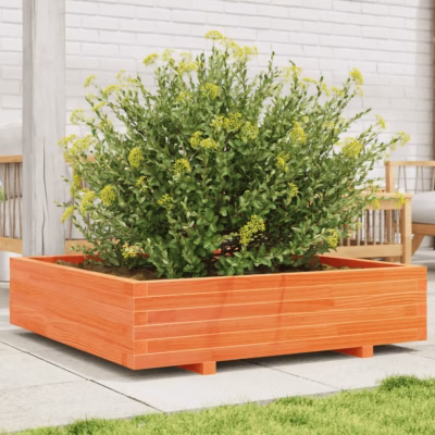 Aia taimekast vahapruunist männipuidust, 100 x 100 x 26,5 cm