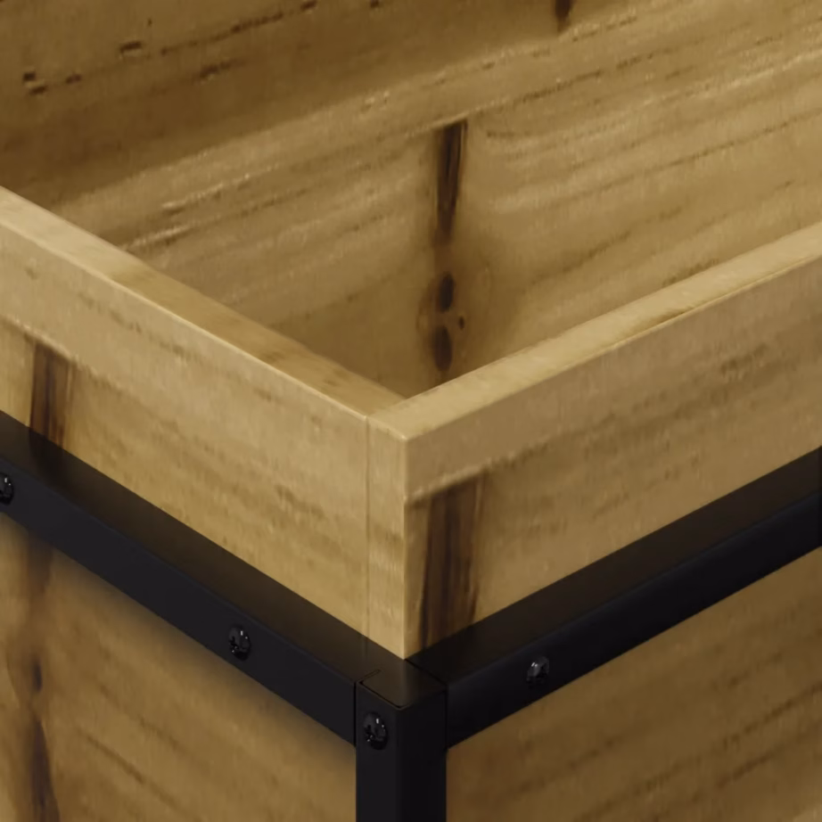 Aia taimekast terasraamiga, immutatud männipuit, 60 x 40 x 50 cm – 8