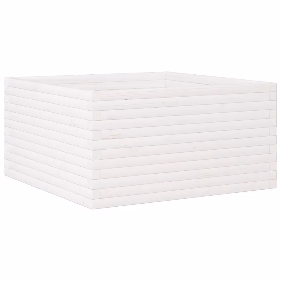 Aia taimekast avatud põhjaga, valge männipuit, 90 x 90 x 46 cm – 2