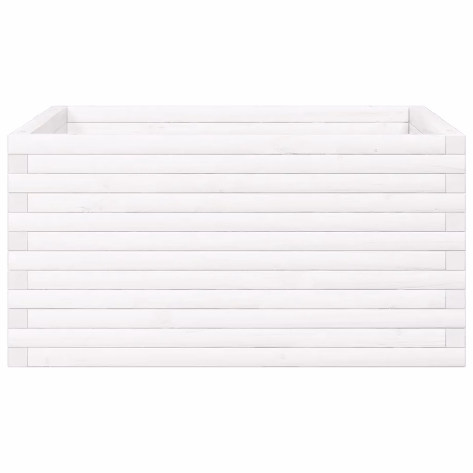 Aia taimekast avatud põhjaga, valge männipuit, 90 x 90 x 46 cm – 6