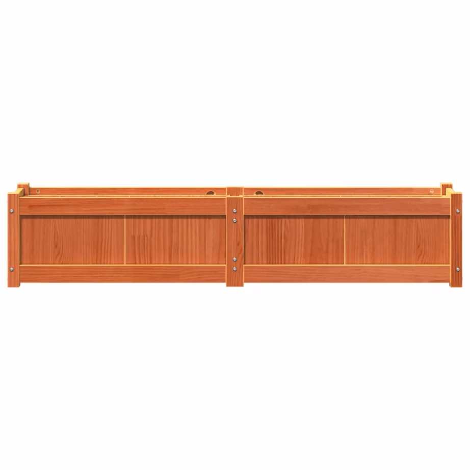 Aia taimekastid, 2 tk, vahapruunist männipuidust, 150 x 31 x 31 cm – 6