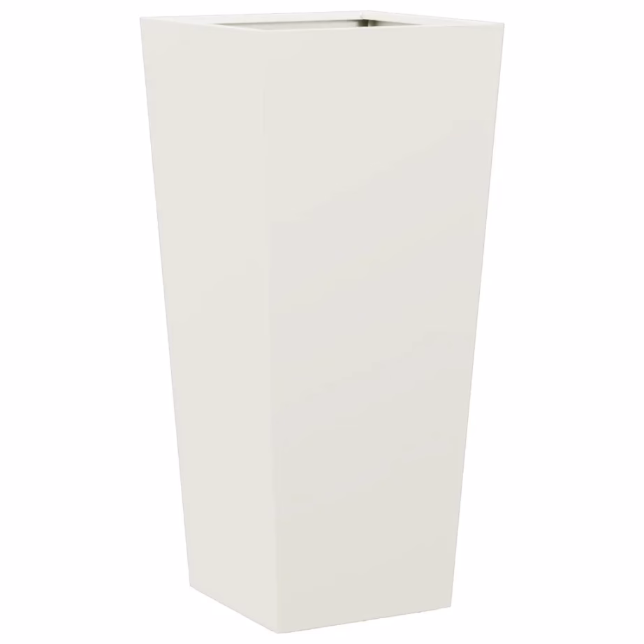 Kõrged aia taimekastid põhjaga, 2 tk, valge külmvaltsitud teras, 35 x 35 x 75 cm – 6