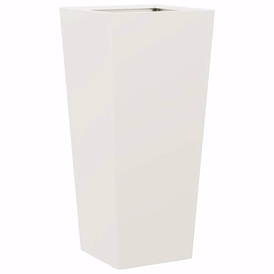 Kõrged aia taimekastid põhjaga, 2 tk, valge külmvaltsitud teras, 35 x 35 x 75 cm – 8