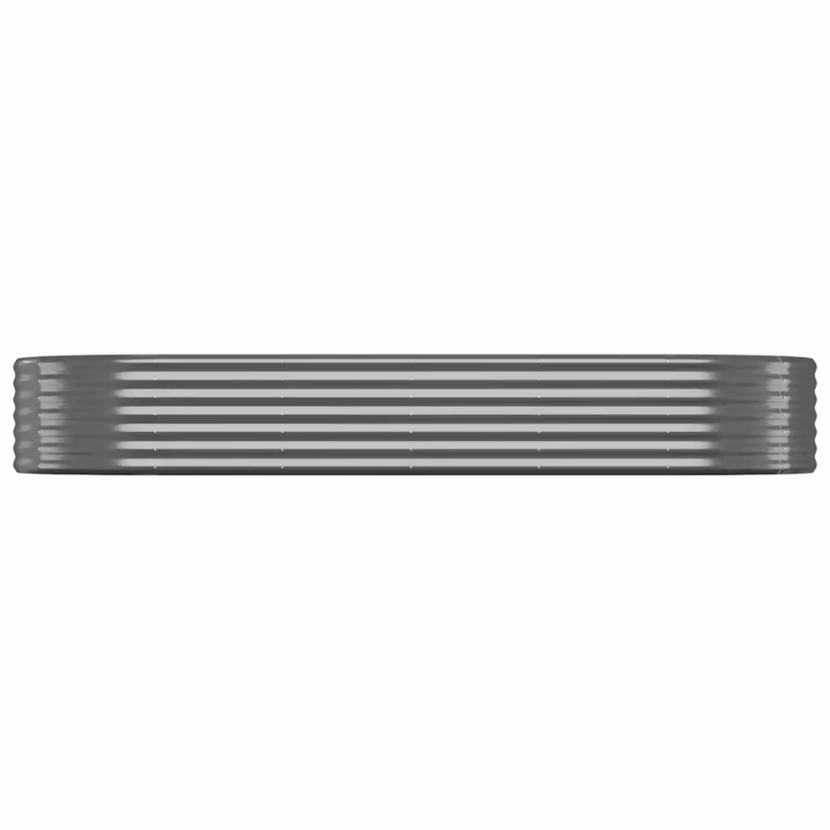 Ovaalne aia taimelava, galvaniseeritud teras, antratsiithall, 249 x 100 x 36 cm – 3