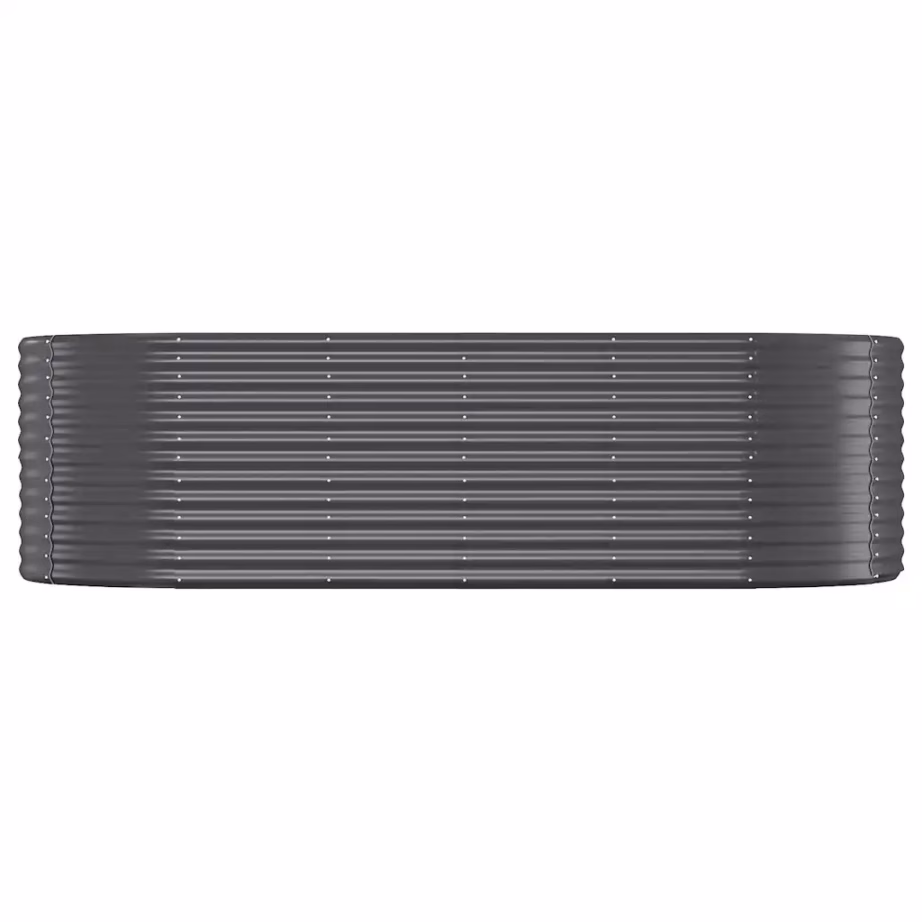 Aia taimelava, ovaalne, galvaniseeritud teras, antratsiithall, 249 x 100 x 68 cm – 3