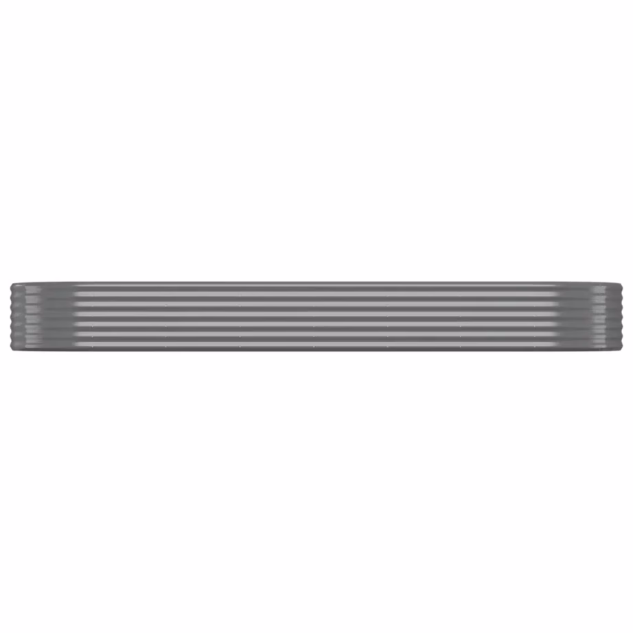 Aia taimelava galvaniseeritud terasest, ovaalne, hall, 322 x 100 x 36 cm – 3