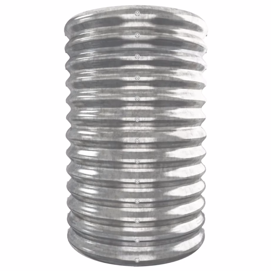 Aia taimelava galvaniseeritud terasest, hõbedane, ovaalne, 332 x 40 x 68 cm – 4