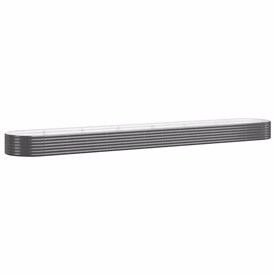 Aia taimelava galvaniseeritud terasest, ovaalne, antratsiithall, 544 x 100 x 36 cm – 2