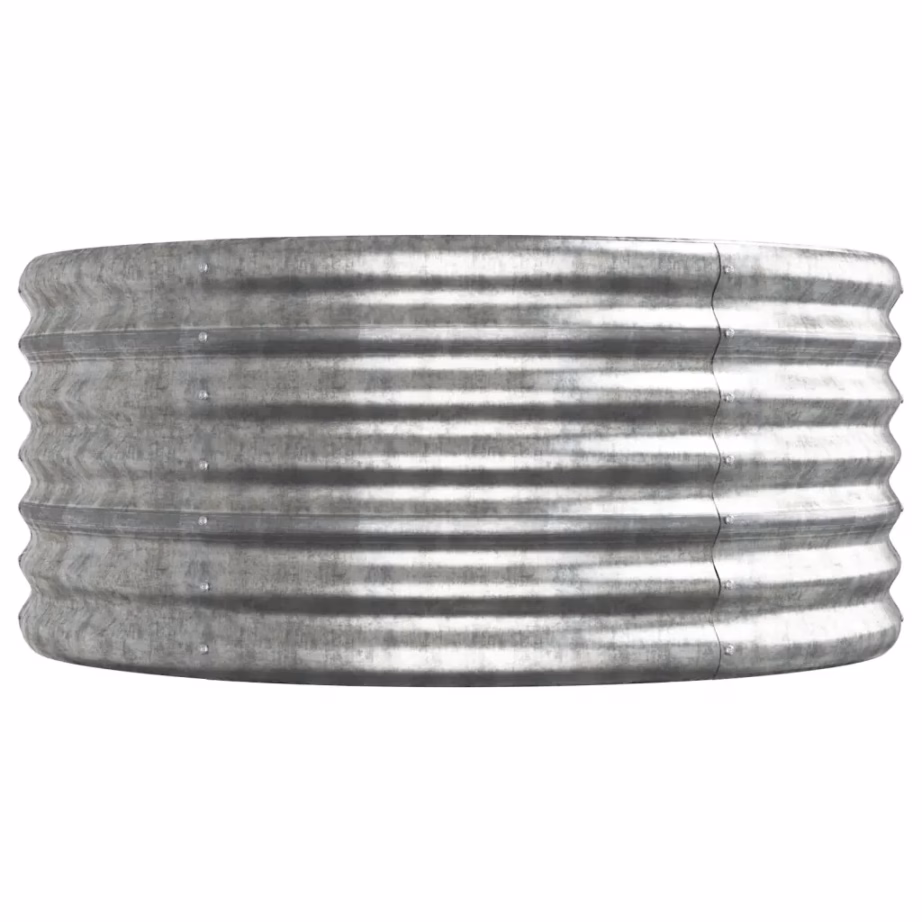 Aia taimelava, ovaalne, galvaniseeritud teras, 620 x 80 x 36 cm, hõbedane – 4