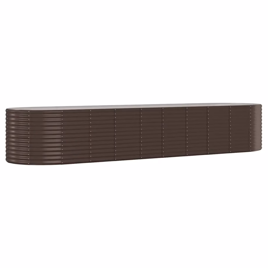Aia taimelava galvaniseeritud terasest, pruun, 396 x 100 x 68 cm – 2