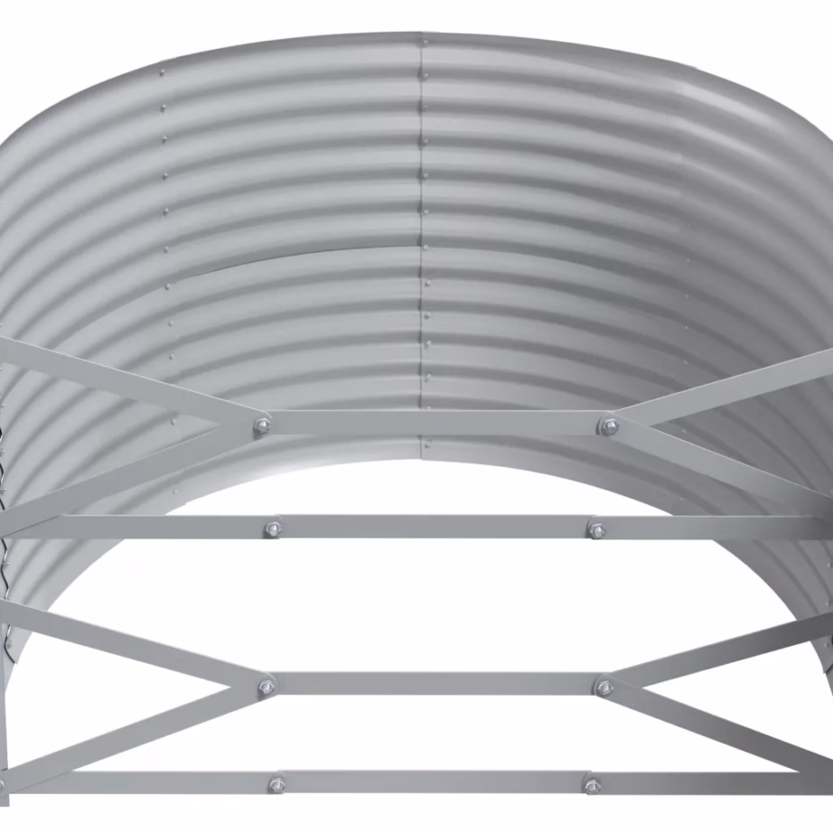 Aia taimelava galvaniseeritud terasest, pruun, 396 x 100 x 68 cm – 5