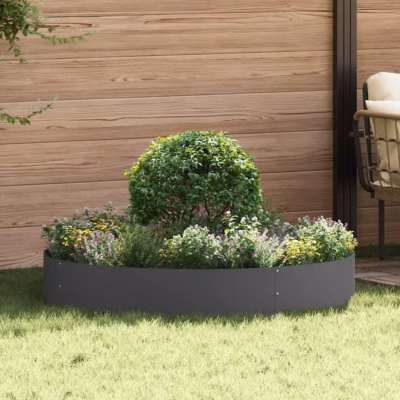 Aiapeenra istutusringid, 5 tk, must teras, 120 x 120 x 20 cm