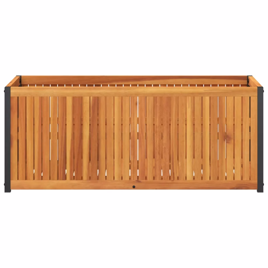 Akaatsiapuidust aia taimekast terasraamiga, pruun, 110 x 45 x 44 cm – 4