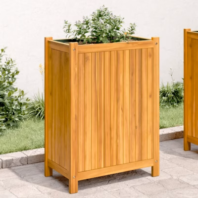 Akaatsiapuidust voodriga taimelava lausriidest kotiga, 54 x 31 x 75 cm