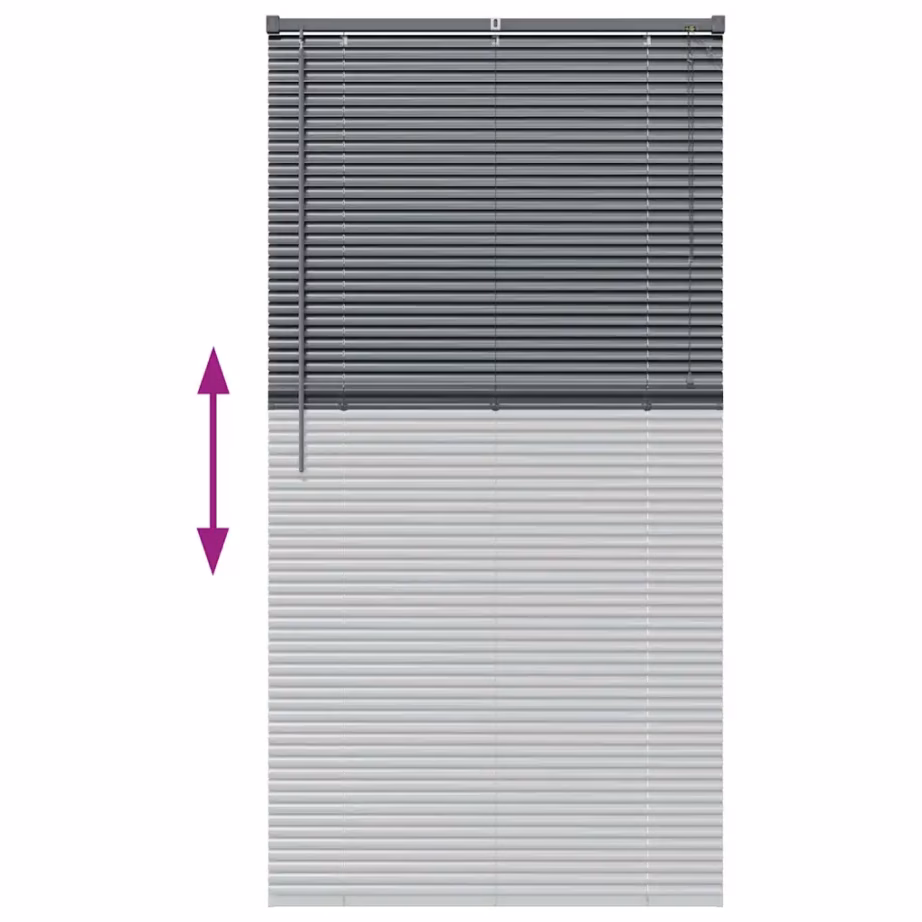Alumiiniumist ribakardin, tumehall, valgust reguleeriv, 175 x 90 cm – 12