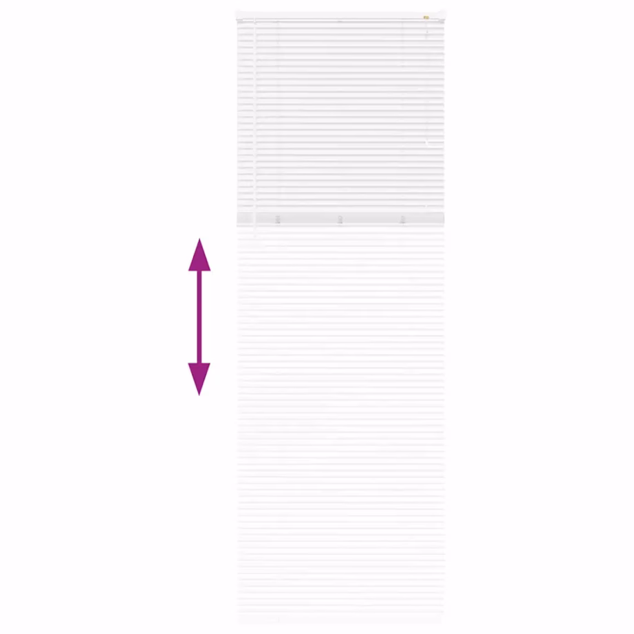 Valge alumiiniumist Veneetsia ribakardin 220 x 80 cm – 12