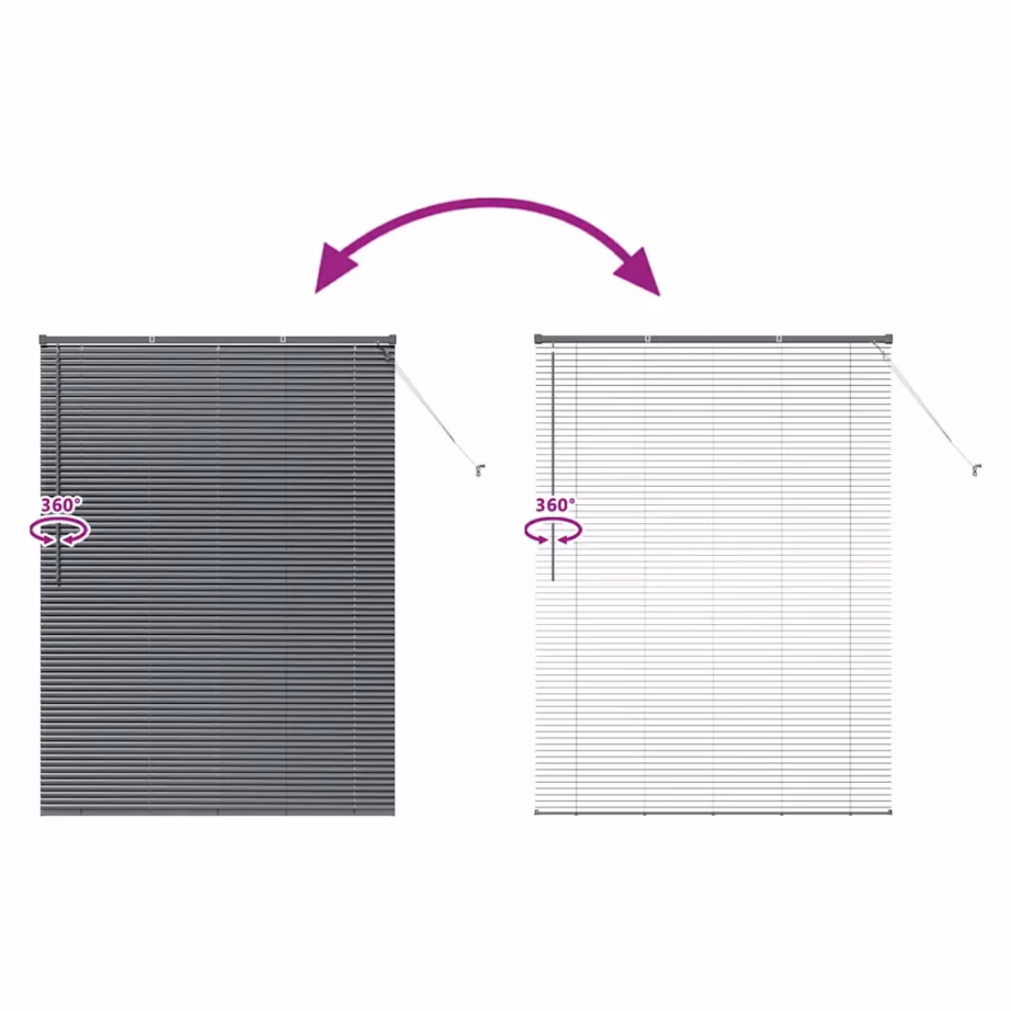 Veneetsia ruloo tumehall alumiinium, 175 x 130 cm – 11