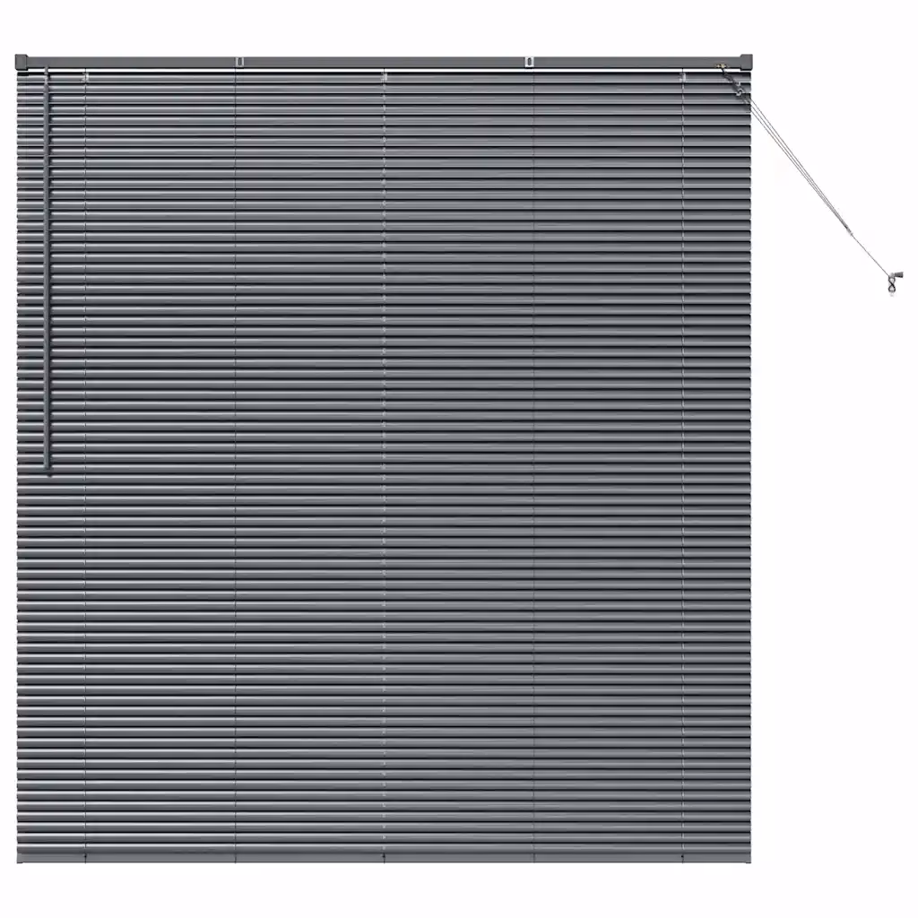 Alumiiniumist Veneetsia ruloo, tumehall, 175 x 155 cm
