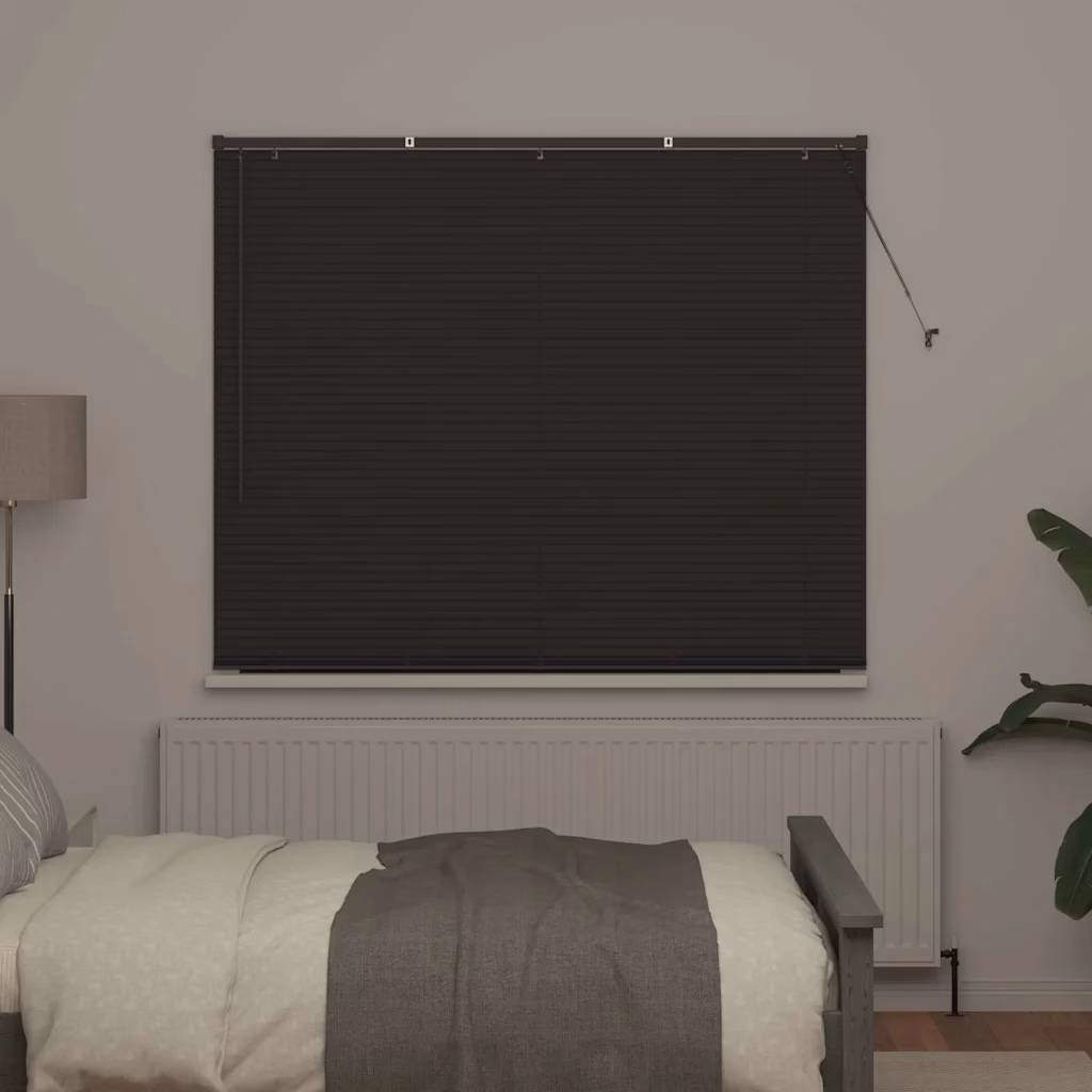 Alumiiniumist Veneetsia ruloo, tumehall, 175 x 155 cm