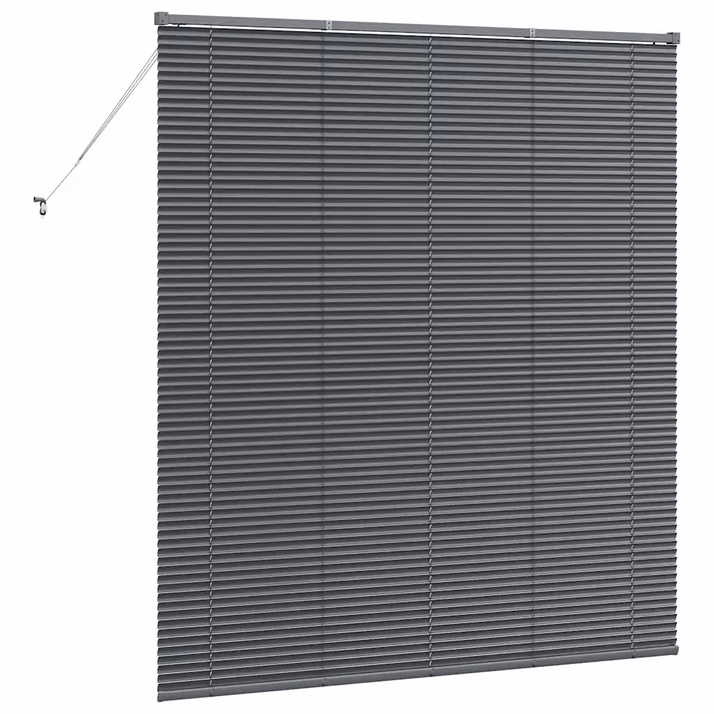 Alumiiniumist Veneetsia ruloo, tumehall, 175 x 155 cm
