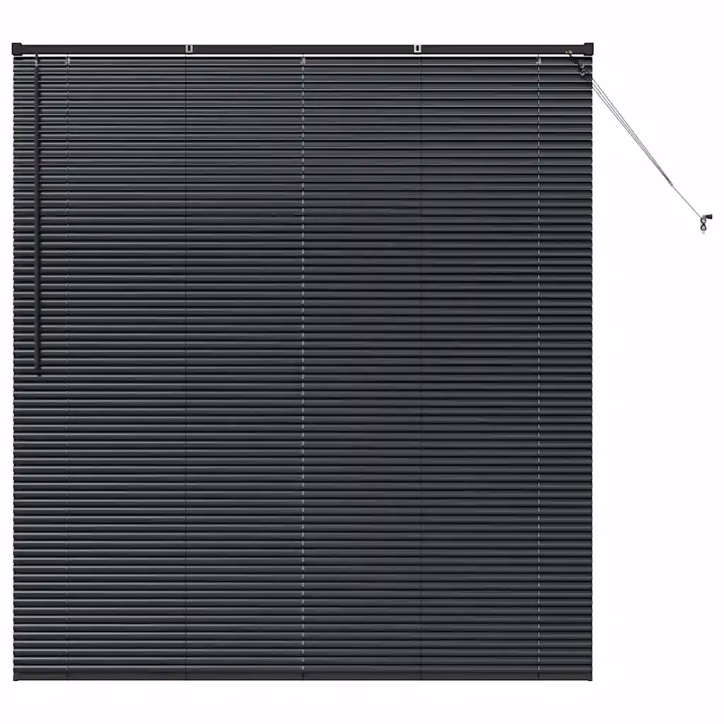 Alumiiniumist Veneetsia ruloo, must, 175 x 160 cm