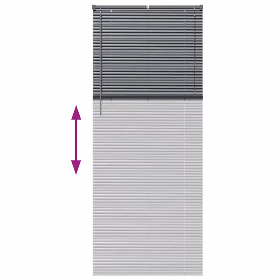 Alumiiniumist Veneetsia ruloo, tumehall, 220 x 90 cm – 12