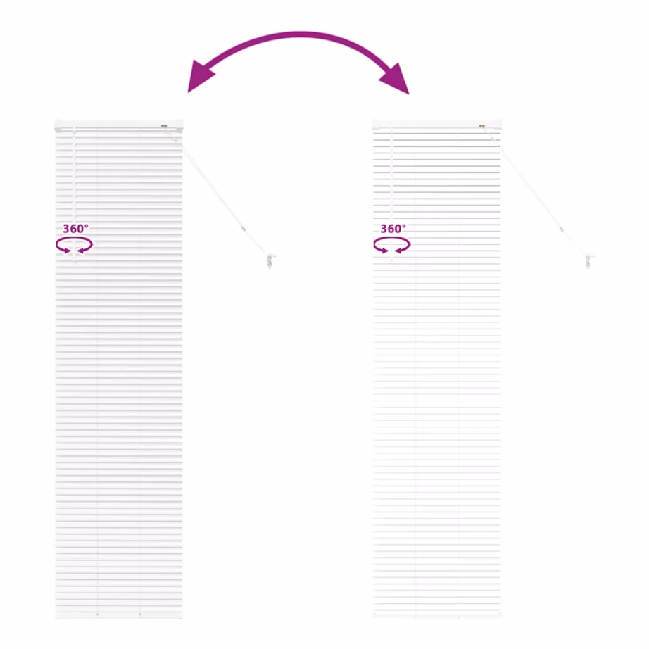 Valge alumiiniumist veneetsia ruloo, 175 x 40 cm – 11