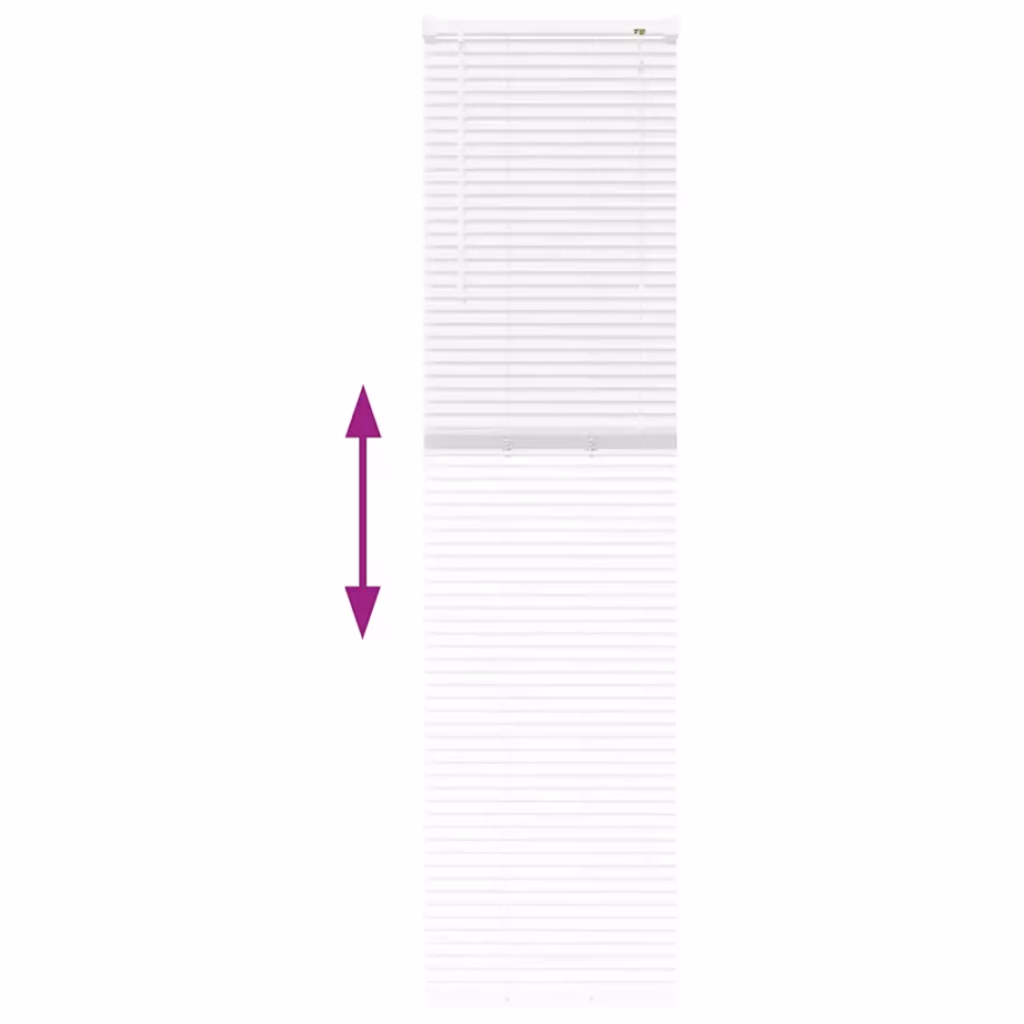 Valge alumiiniumist veneetsia ruloo, 175 x 40 cm – 12