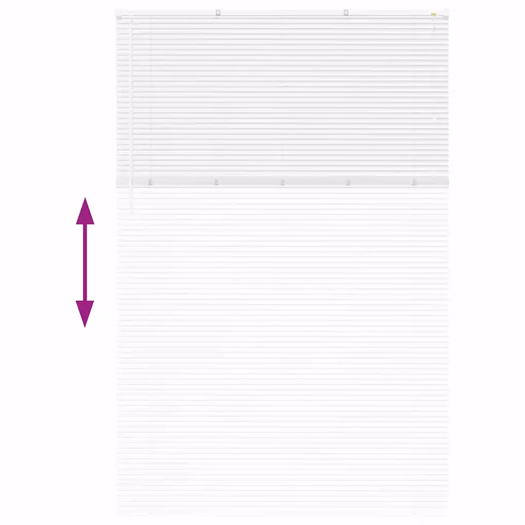 Valge alumiiniumist Veneetsia ruloo 220 x 140 cm
