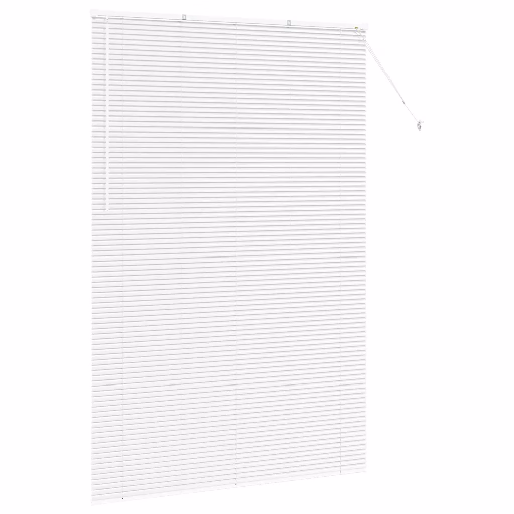Valge alumiiniumist Veneetsia ruloo 220 x 140 cm