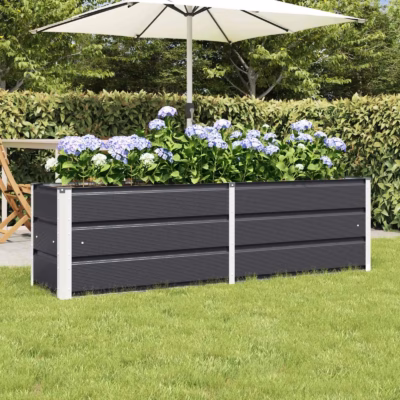 Antratsiit terasest taimekast, 160 x 40 x 45 cm