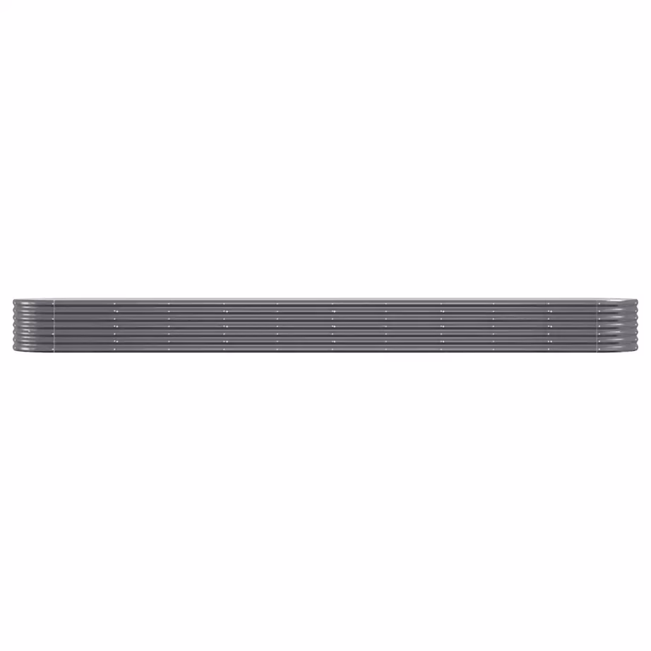 Ovaalne aia taimelava galvaniseeritud terasest, antratsiithall, 440 x 80 x 36 cm – 3