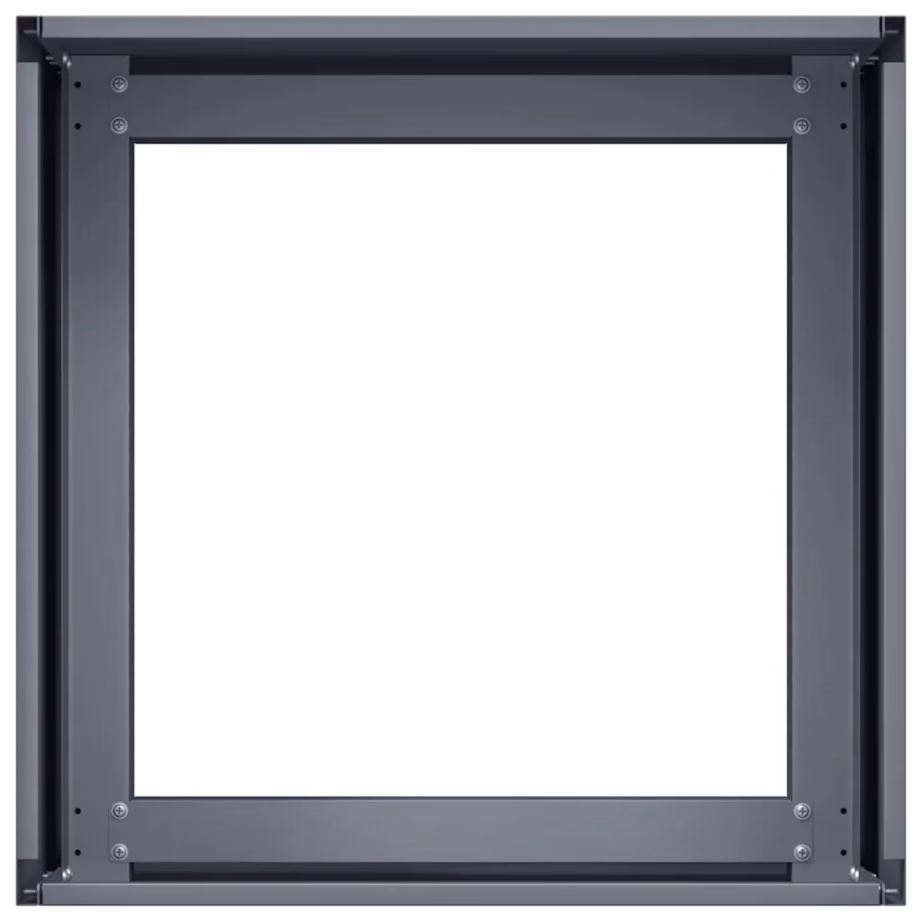 Antratsiithall külmvaltsitud terasest taimekast, avatud põhjaga, 40 x 40 x 30 cm – 5