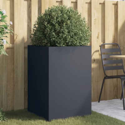 Antratsiithall külmvaltsitud terasest taimekast, 52 x 48 x 75 cm