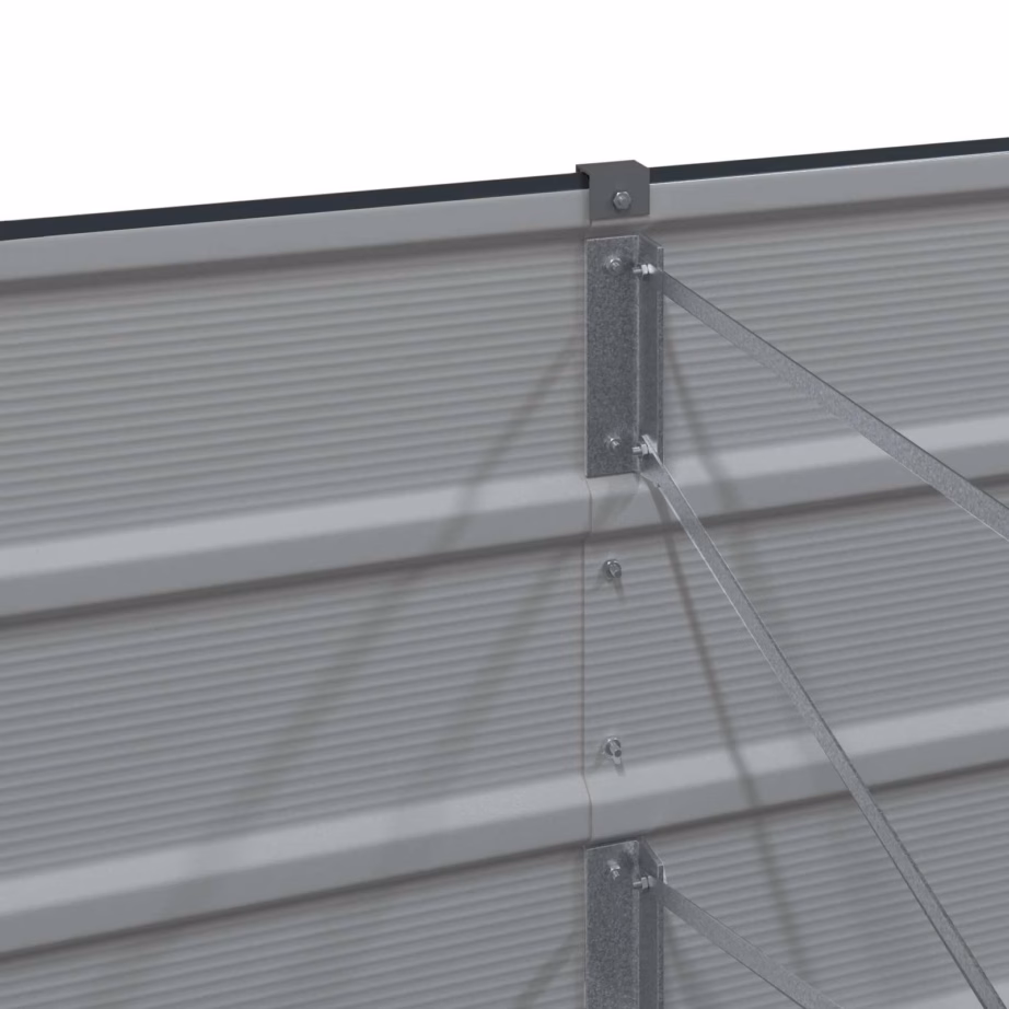 Antratsiitne terasest kõrgpeenar taimekast, 160 x 80 x 45 cm – 5