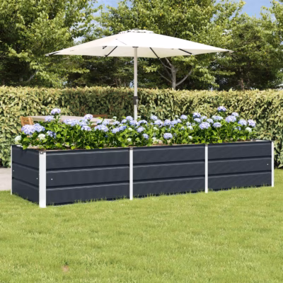 Antratsiitne terasest taimekast aeda, 240 x 80 x 45 cm