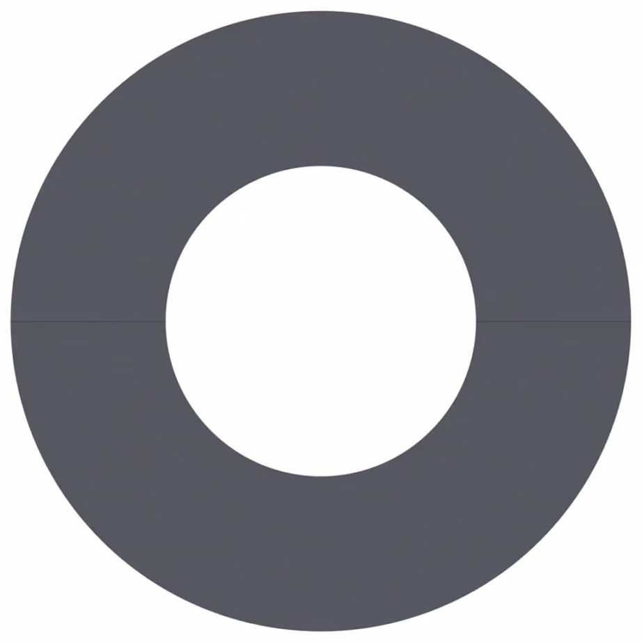 Lamedad dekoratiivsed terasest puuringid, 5 tk, antratsiit, Ø30/60 cm – 5