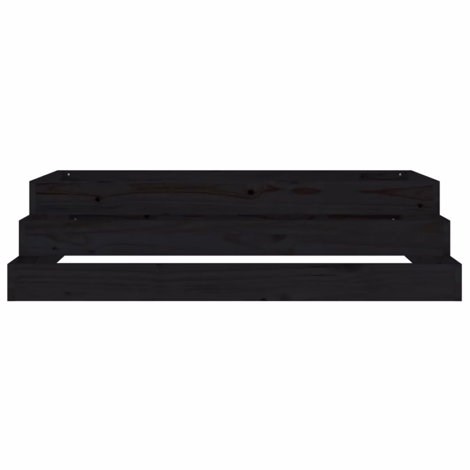 Astmeline taimekast aeda, must männipuidust, 110 x 110 x 27 cm – 5