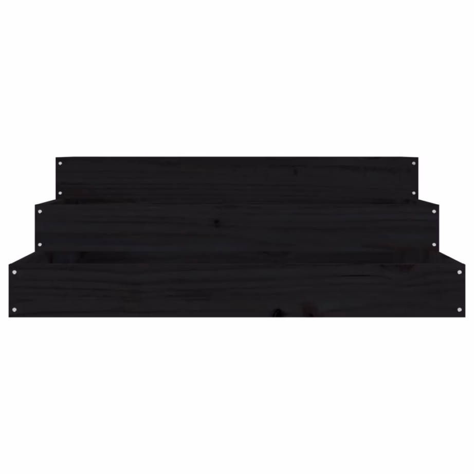 Astmeline taimekast, must männipuidust, 78 x 78 x 27 cm – 4