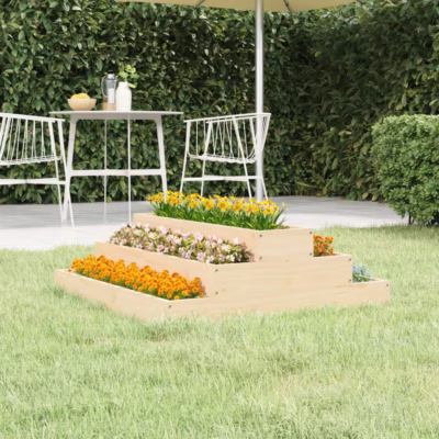 Astmeline taimekast töötlemata männipuidust, 80 x 80 x 27 cm