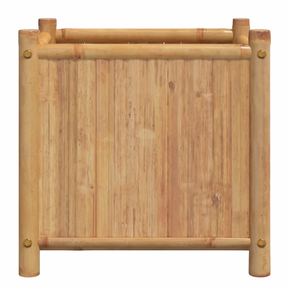 Bambusest kõrgendatud taimekast, pruun, 50 x 50 x 50 cm – 5