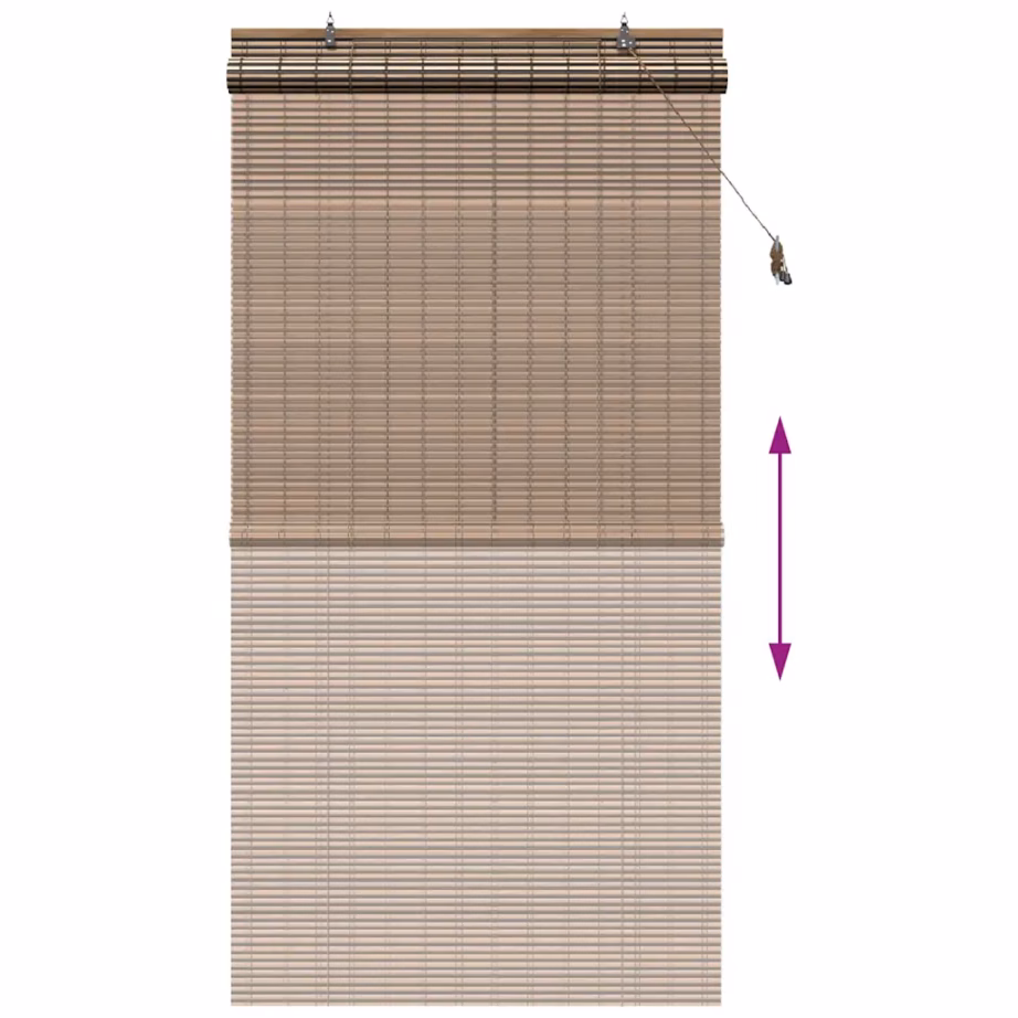 Bambusest rulookardin, pruun, 110 x 220 cm – 13