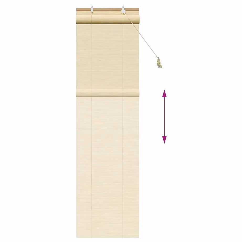 Bambusest rulookardin, naturaalne, 60 x 220 cm – 13