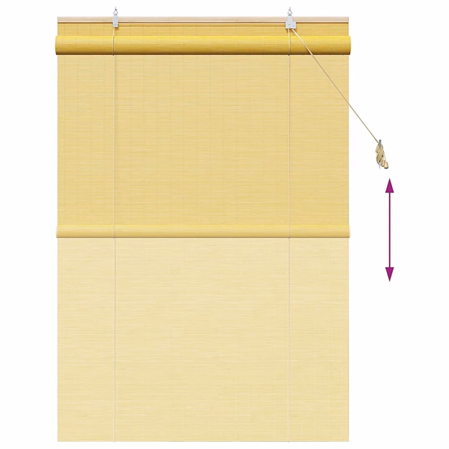 Bambusest rulookardin, kollane, 100 x 160 cm – 13